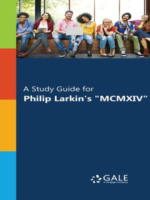 cover image of A Study Guide for Philip Larkin's "MCMXIV"